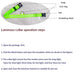 Nylon LED Night Safety Luminous Fluorescent Pet Dog Collar