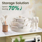 Nonstick Cookware Set with Detachable Handles