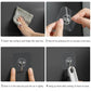28 Pack Clear Adhesive Wall Hooks