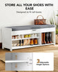 Shoe Storage Bench with Cushioned Seat & Lift Top