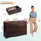 Wide Chest of Drawers with 6 Drawers