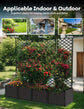 Raised Garden Bed with Trellis Planter