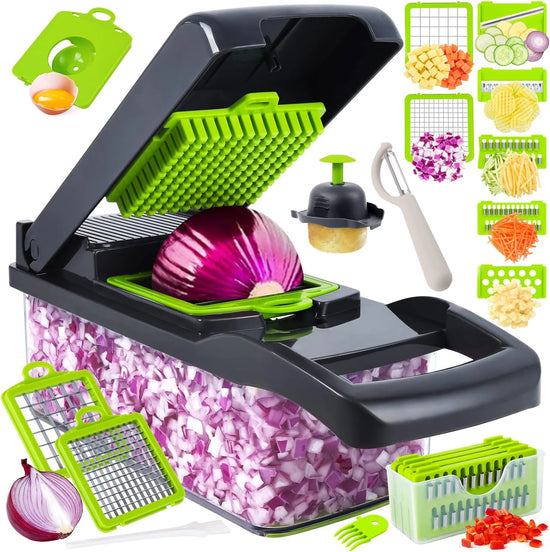 16-in-1 Professional Kitchen Slicer with Cleaver Blade