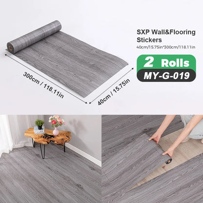2 Rolls Self-Adhesive Wall and Floor Sticker Peel and Stick
