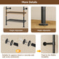 Wall Mounted Industrial Pipe Clothes Rack