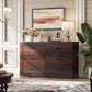Wide Chest of Drawers with 6 Drawers