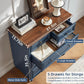 35.5" Tall Small Dressers for Bedroom with Roman Column