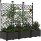 Raised Garden Bed with Trellis Planter