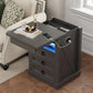 Bedside Table with Charging Station and Human Body Senor