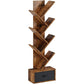 7 Tier Tree Bookshelf  Drawer Storage Rack