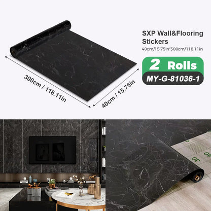 2 Rolls Self-Adhesive Wall and Floor Sticker Peel and Stick