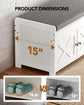 Shoe Storage Bench with Cushioned Seat & Lift Top