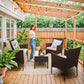4 Pieces Outdoor Patio Furniture Sets