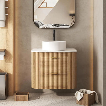 24" Floating Bathroom Vanity Ceramic Sink Combo