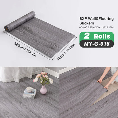 2 Rolls Self-Adhesive Wall and Floor Sticker Peel and Stick