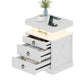 Bedside Table with Charging Station and Human Body Senor
